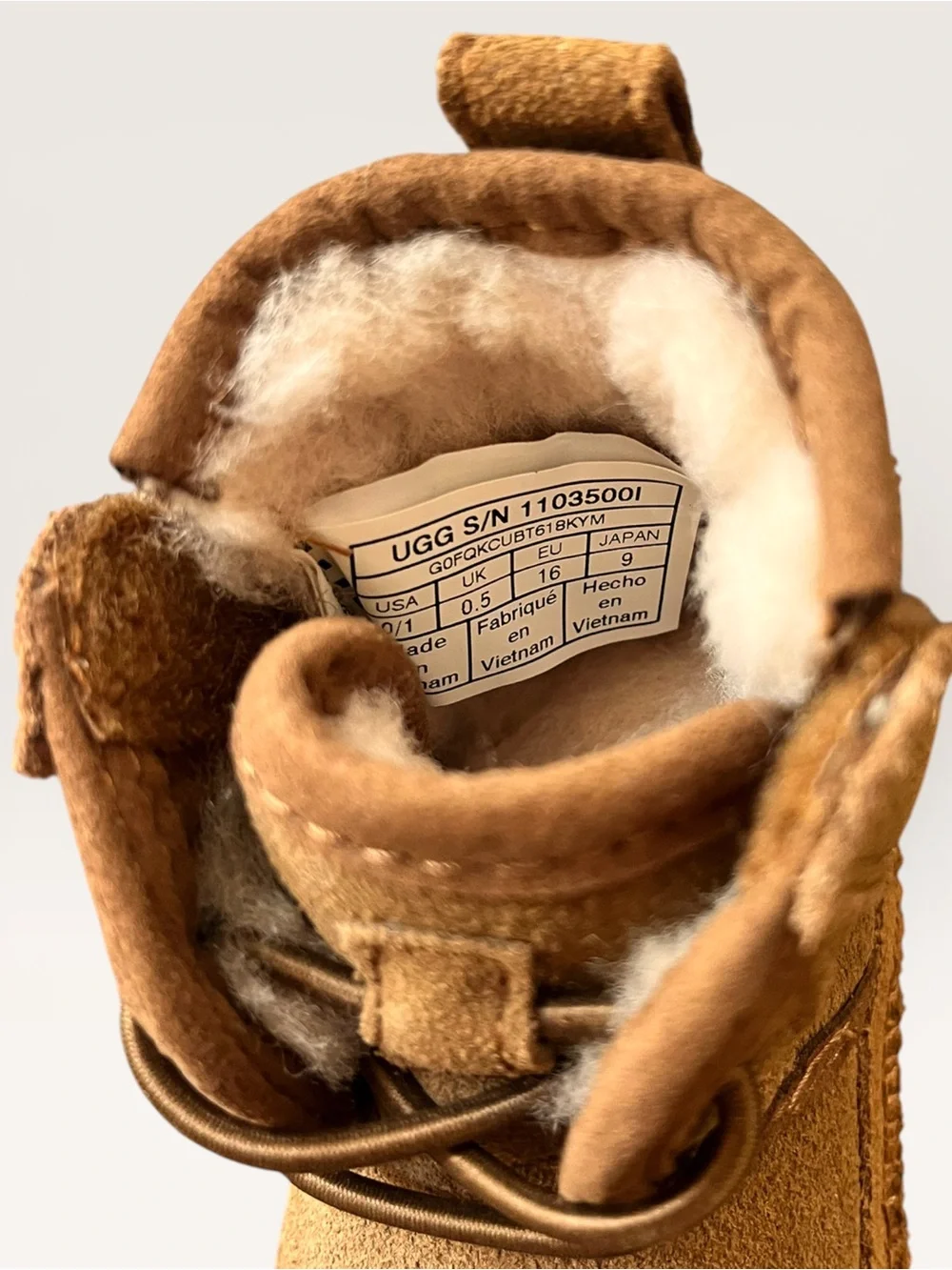 UGG Mini Chestnut Suede Baby Booties